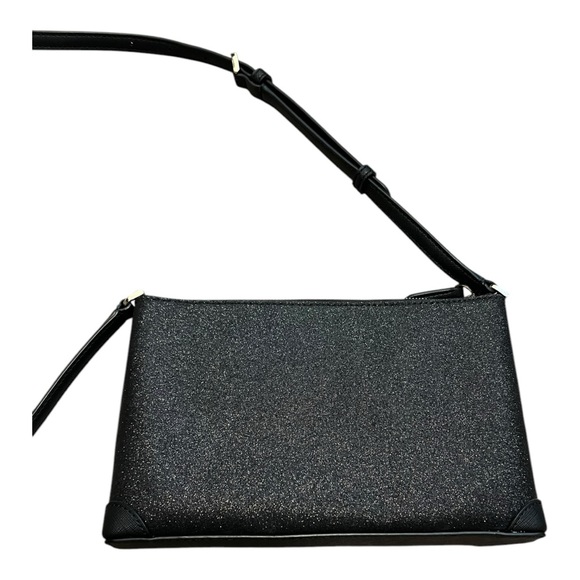Kate Spade Shimmery Black Crossbody With Adjustable Straps Like New Condition - Picture 4 of 5
